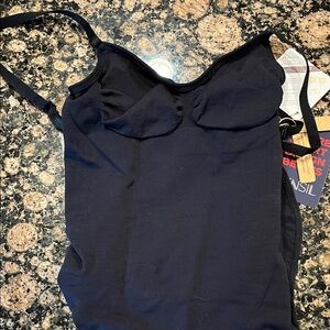 Black Sleeveless Bodysuit